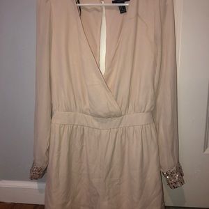 Glitter sleeve romper